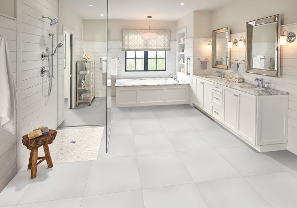 Domino White Porcelain Tile  