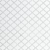 White Glossy Arabesque Tile  