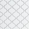 White Glossy Arabesque Tile  
