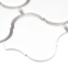 White Glossy Arabesque Tile  