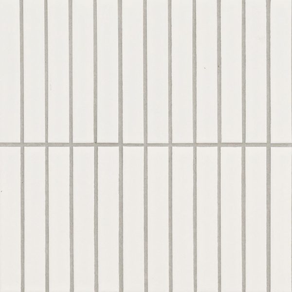 White Matte 1x6 Stack Pattern  