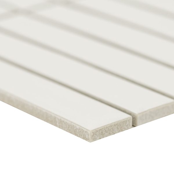 White Matte 1x6 Stack Pattern  