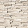 White Quarry Splitface Interlocking Wall Tile  