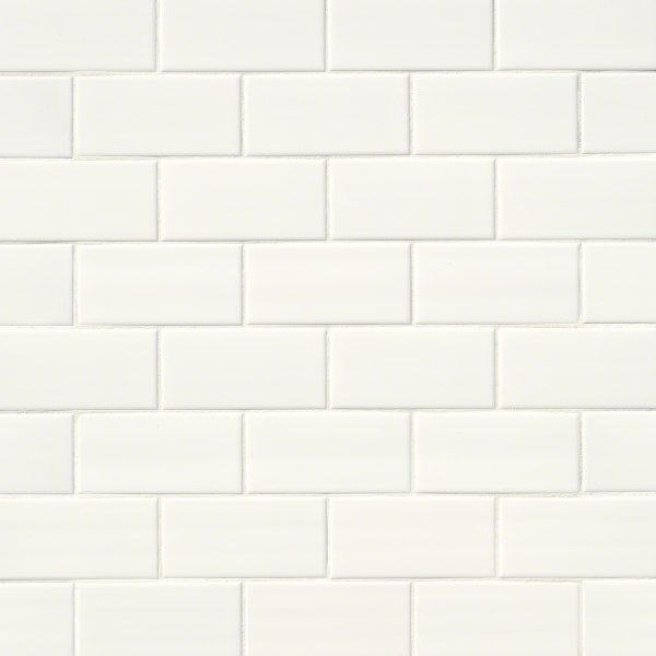 White Ceramic Subway Tile 3x6  
