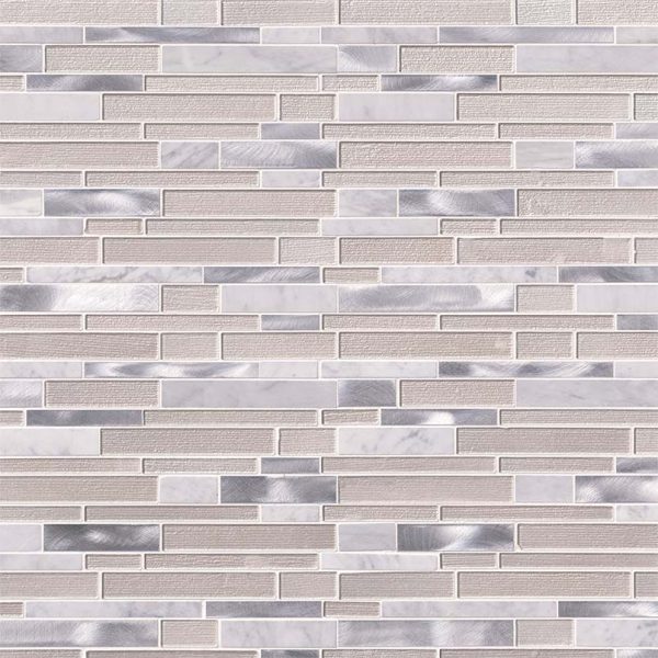 White Wave Interlocking Tile  