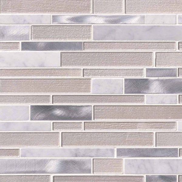 White Wave Interlocking Tile  
