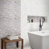 White Wave Interlocking Tile  