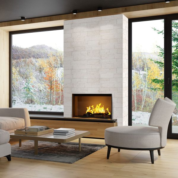 Mayra White XL Stacked Stone  