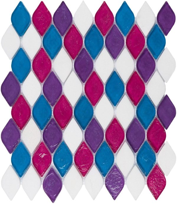 Moroccan Rose Falling Leaves Mosaic  