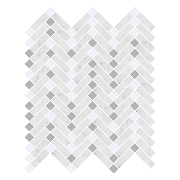 White Fossil Stippled Herringbone White Fossil Stippled Herringbone