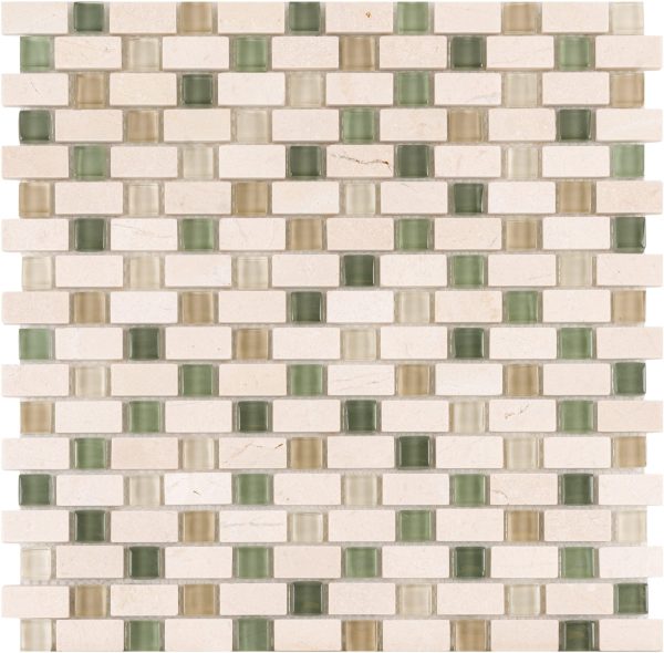 Crema Serene 5/8″ Combo Mosaic Crema Serene 5/8″ Combo Mosaic