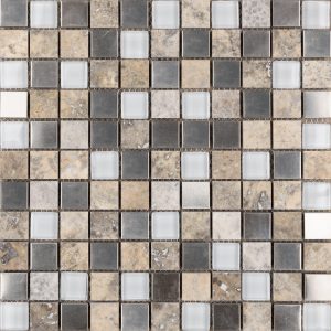 Silver Lining 1″ x 1″ Mosaic  