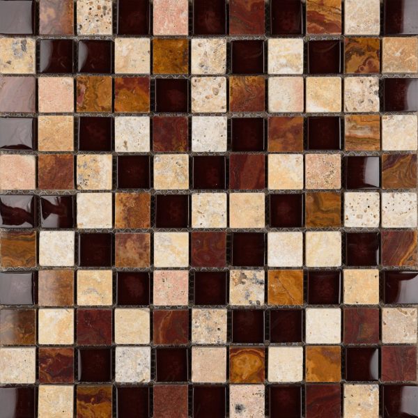 Wild Cherry 1″ x 1″ Mosaic Wild Cherry 1″ x 1″ Mosaic