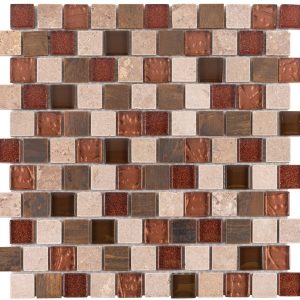 Copper Canyon 1″ x 1″ Offset Mosaic  