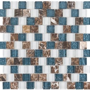 Montego Bay 1″ x 1″ Offset Mosaic  