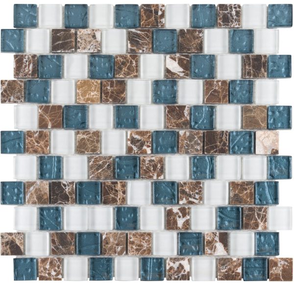 Montego Bay 1″ x 1″ Offset Mosaic Montego Bay 1″ x 1″ Offset Mosaic