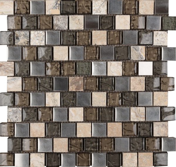Platinum Whisper 1″ x 1″ Offset Mosaic Platinum Whisper 1″ x 1″ Offset Mosaic