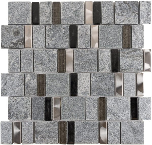 Grey Rock 2By Combo Mosaic Grey Rock 2By Combo Mosaic