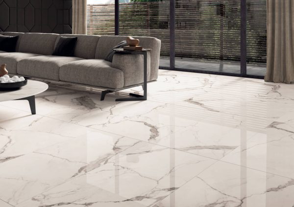 Statuario Luxe Light Commercial, Polished, Porcelain, Residential, Square, Statuario 