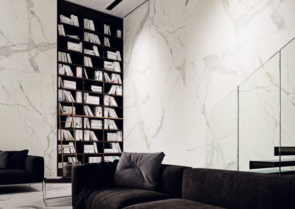 Statuario Luxe Light Commercial, Polished, Porcelain, Residential, Square, Statuario 