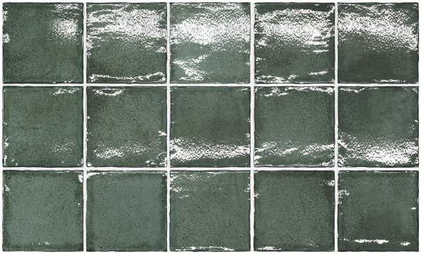 Adone Pine Green 4″ x 4″ Ceramic Tile  