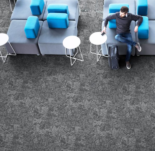 Broadway Tile-Charcoal Commercial Carpet, stantoncarpet 