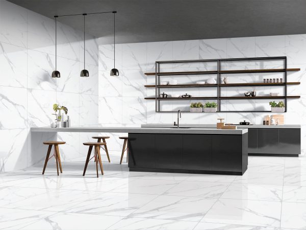 Calacatta Plshed2424-White Porcelain, Tiles 