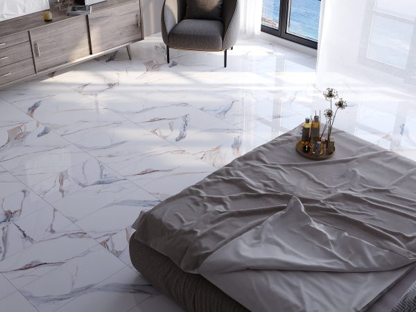 Calacatta Luxe Matte-Luxe Porcelain, Tiles 