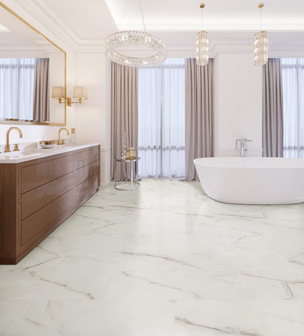 Slim Cap End Cap-Calcatta Gold Luxury Vinyl 