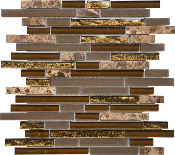 Imagery Glass Mosaic-Imggsf-1040-rs Cresc Glass Mosaic, Tiles 