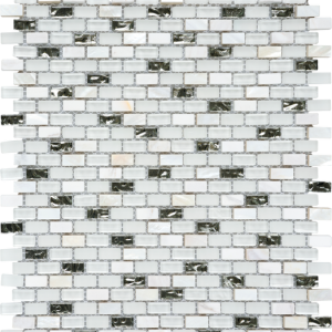 Imagery Glass Mosaic-Img-shwh Shell White Glass Mosaic, Tiles 
