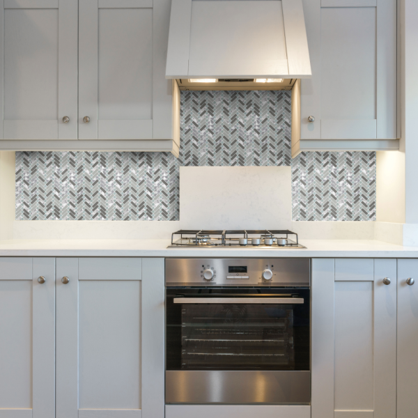 Crystal Sparkle Stippled Herringbone  