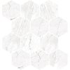 Marbles Plshed Hexag-Carrara White Bullnose, Tiles 