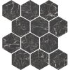 Marbles Plshed Hexag-Marmo Nero Bullnose, Tiles 