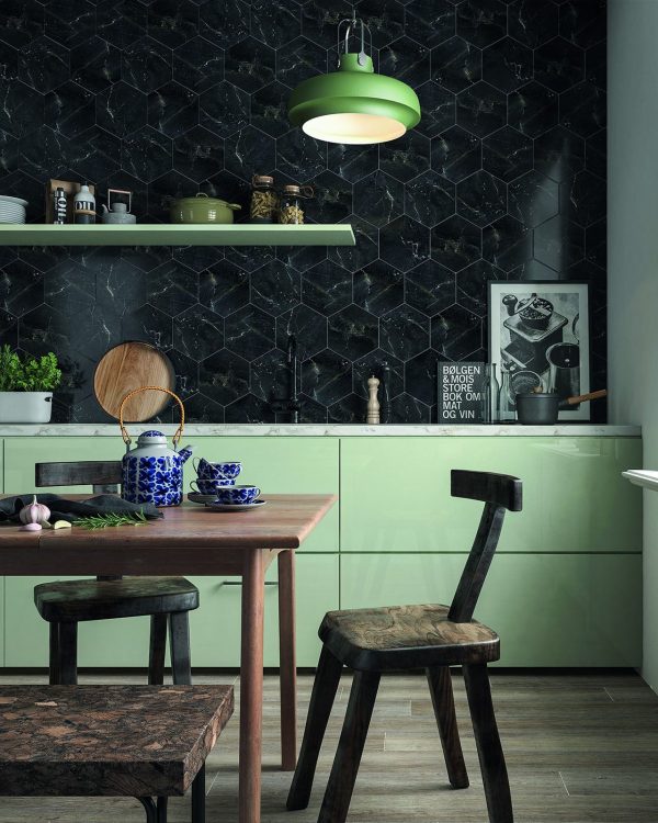 Stream-Black Porcelain, Tiles 