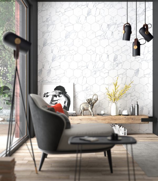 Swan-White Porcelain, Tiles 