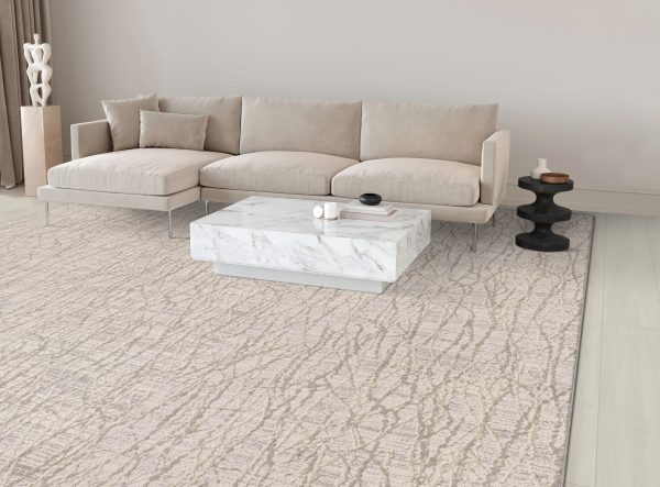 Sound Waves-Chrome Carpet 