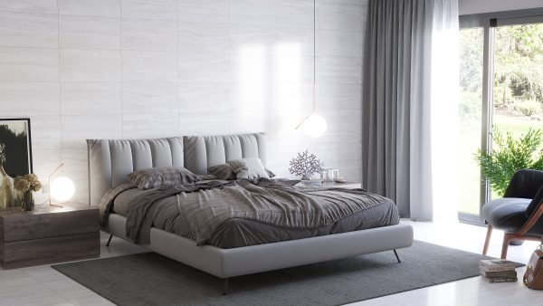 Travertino Roma Poli-Bianco Porcelain, Tiles 