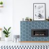 8″ Downpour Hexagon Tile  