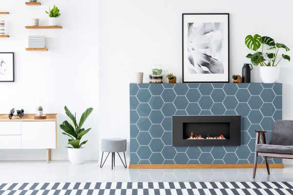 8″ Downpour Hexagon Tile  