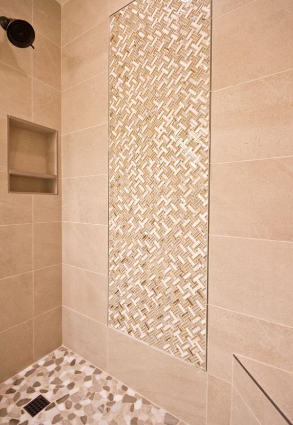 Pearl Beach 2By Basketweave Mosaic  