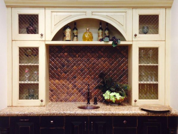 Antique Copper Beveled 2″ x 2″ Mosaic  