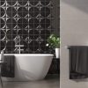 Vertex Black, Brillo, Ceramic, Commercial, Light Commercial, Residential, Square 