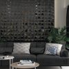 Vertex Black, Brillo, Ceramic, Commercial, Light Commercial, Residential, Square 