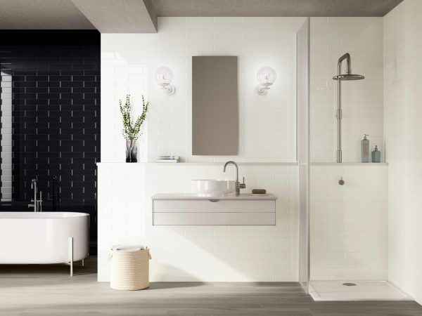 Esenzia Brick, Brillo, Ceramic, Commercial, Light Commercial, Residential, White 