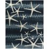 Newport Navy 2' x 7' Runner Indoor Rugs 