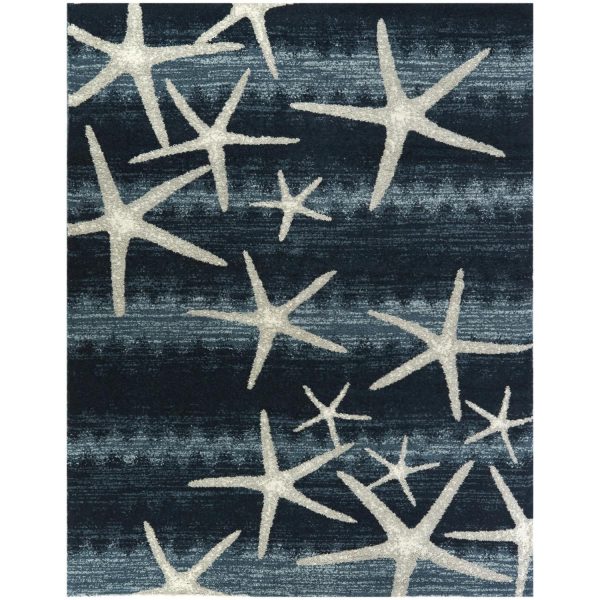Newport Navy 2' x 7' Runner Indoor Rugs 