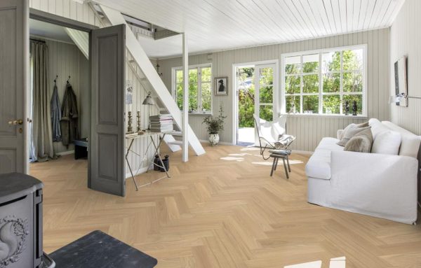Herringbone Oak AB Dim White  