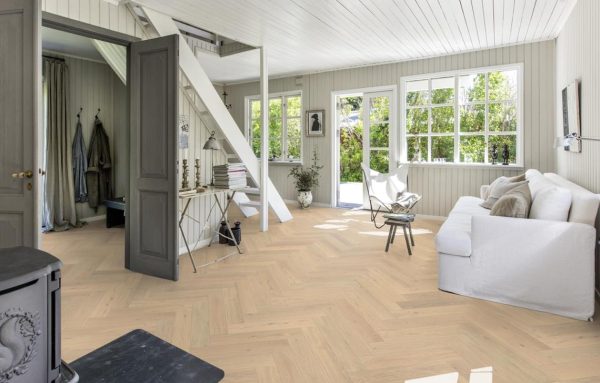 Herringbone Oak CD White Herringbone Oak CD White