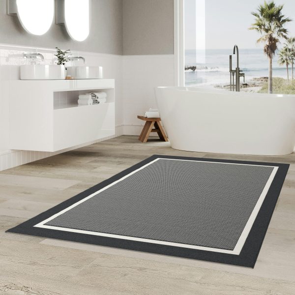 Redondo Black 5' x 7' Rectangle Indoor Rugs 